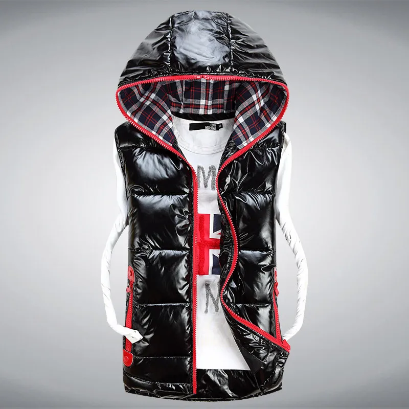 2014 autumn and winter Korean men's hooded down vest male cotton lovers | Мужская одежда