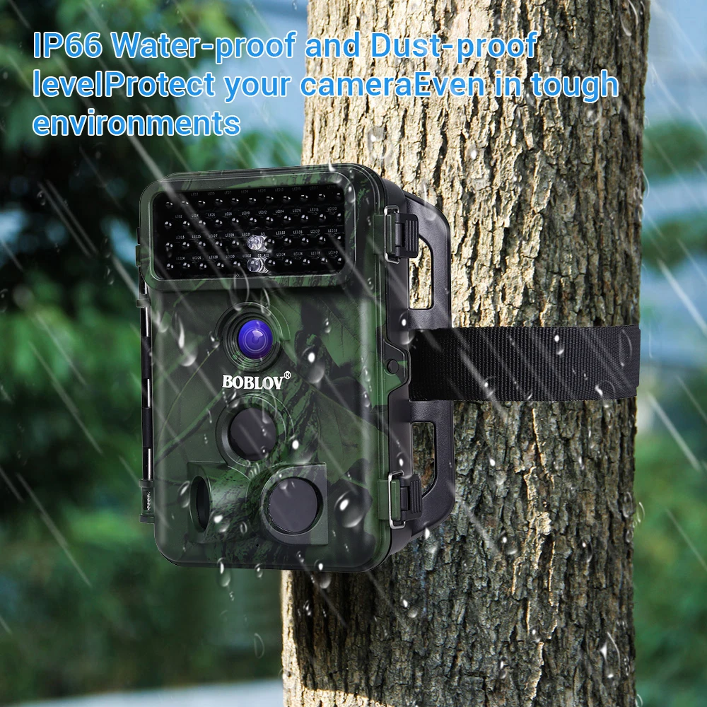 BOBLOV CT005 16MP 1080P Trail камера 0,5 S время триггера водонепроницаемый IP66 Дикая камера 8G/16G/32G карта для безопасности фермы быстрая
