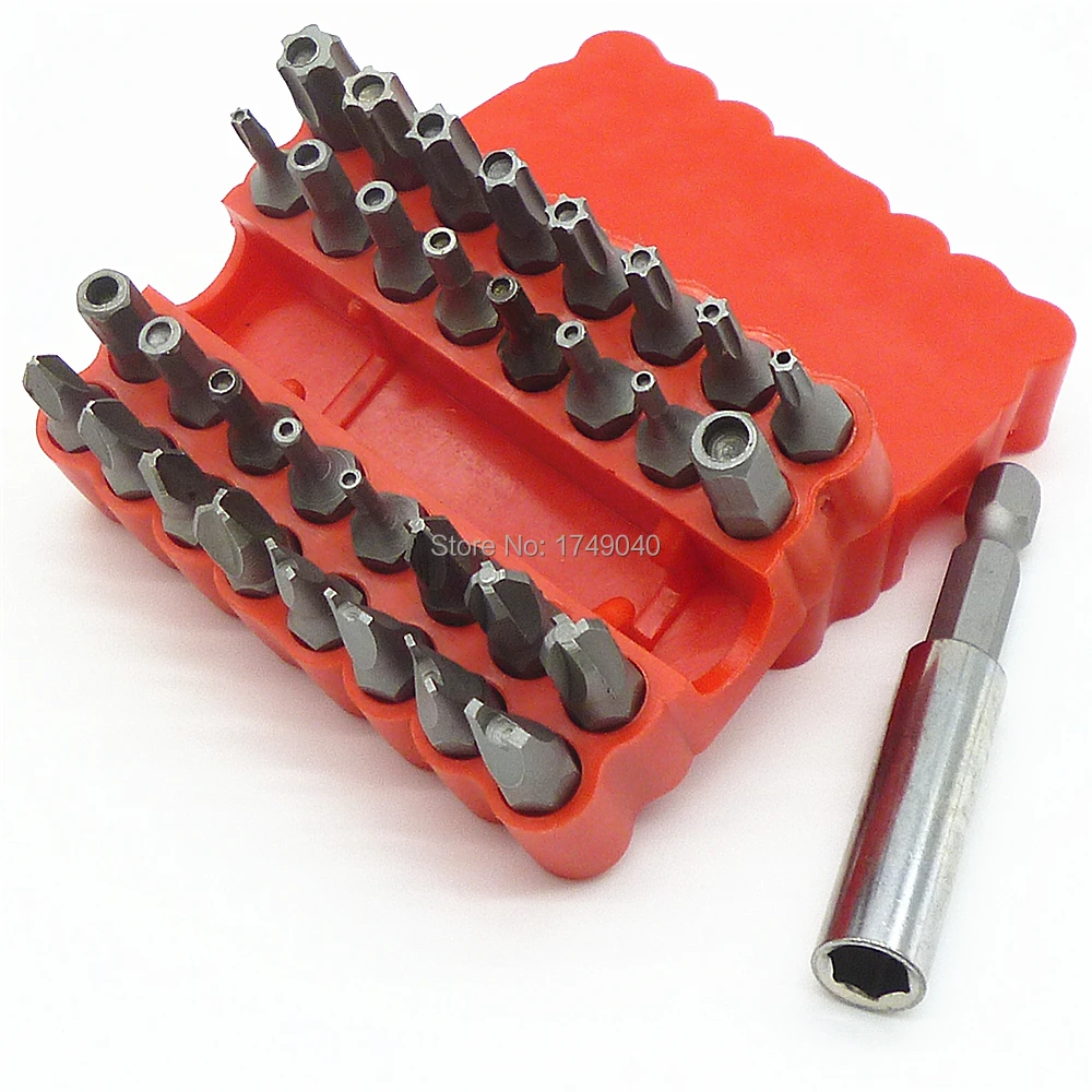 32 шт. torq Torx Hex Звезда гаечный ключ три крыла Отвёртки безопасности подделок Набор