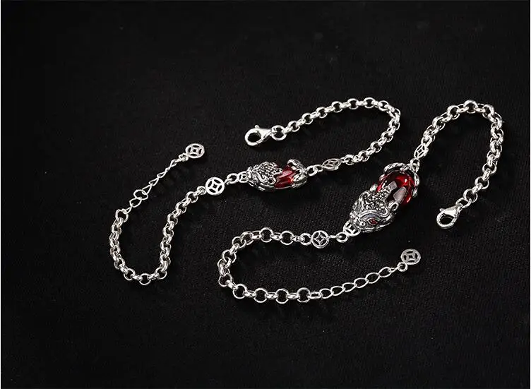 S925 Стерлинговое Серебро Lucky God Beast винтажный индивидуальный тайский серебряный высококачественный Женский браслет ювелирные изделия для женщин YB949