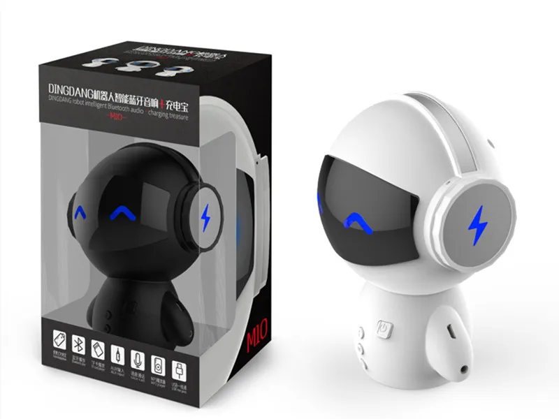 Милая интеллектуальная Bluetooth-Колонка M10 Mini Smart-Robot Super Bass портативная s для внешнего