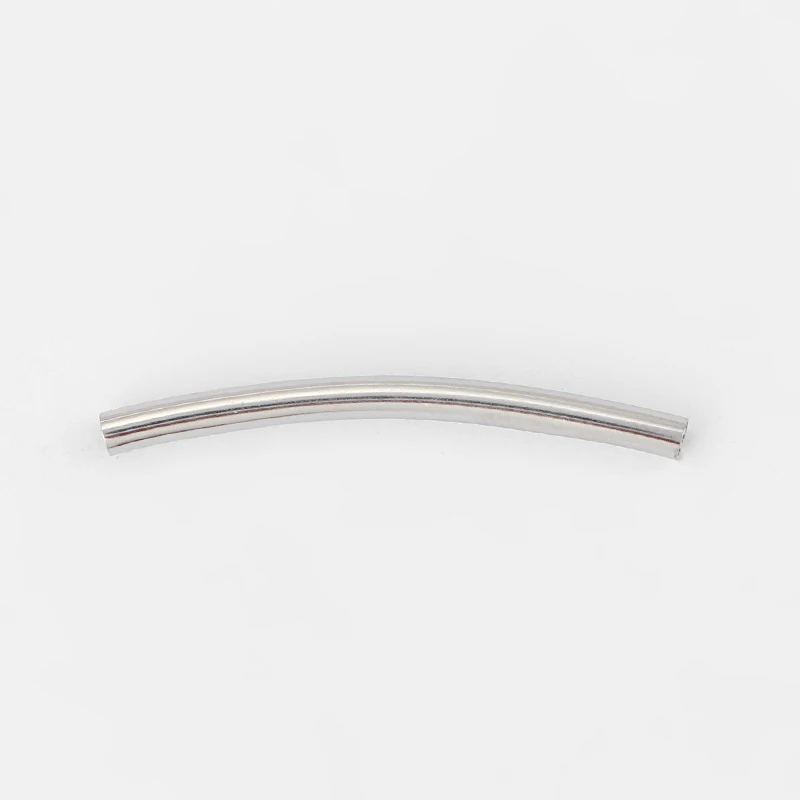 

20Pcs Copper long Tube Spacer Beads for Round Leather Cord DIY Accessories 36x3mm