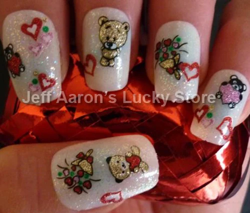 6 шт./лот 3D наклейки для ногтей с блестками декоративные инструменты красоты|stickers