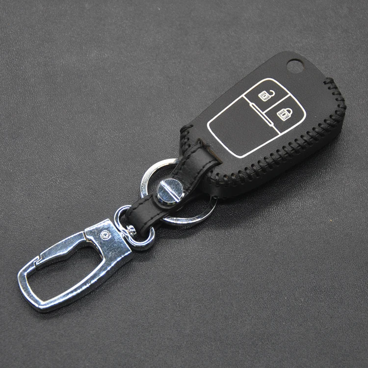 Car key cover case Suitable for Chevrolet car fold genuine leather two buttons free shipping | Автомобили и мотоциклы
