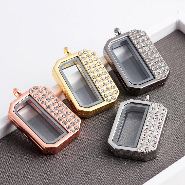 5 шт./лот Новое поступление подвеска медальон из полухрустального стекла с