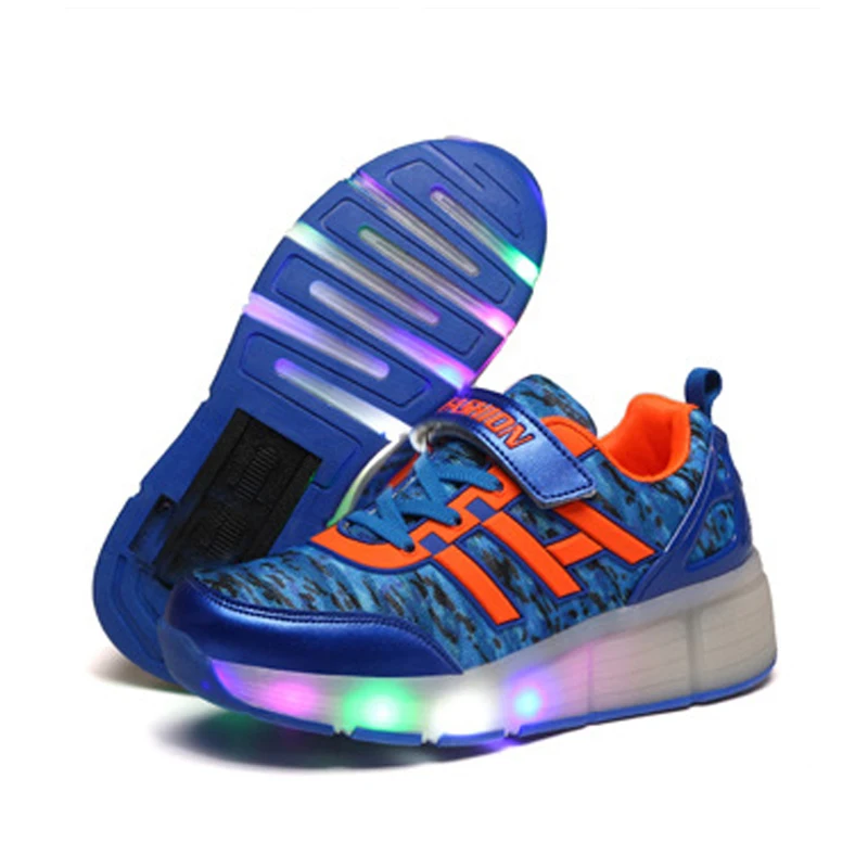 Heelys светодиодный светильник кроссовки с колесом для мальчиков и девочек