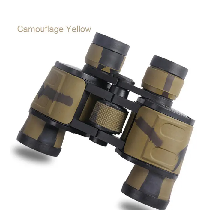 Camouflage Yellow Классический бинокулярный телескоп 8X40 HD с голубым пленочным покрытием оптическая линза 96 м/1000 м для путешествий на открытом воздухе - Цвет: Camouflage Yellow