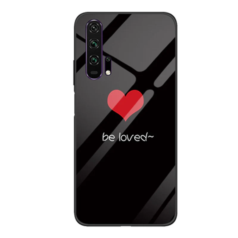 Для huawei Honor 20 pro Чехол 6,2" черный цвет Закаленное стекло чехол для телефона Honor 20pro корпус Honor20 pro градиентный стеклянный корпус