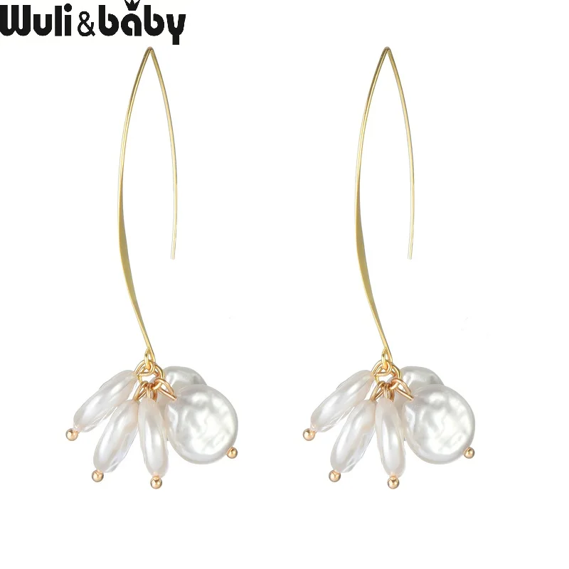 Wuli & baby висячие серьги в Корейском стиле женские модные ювелирные