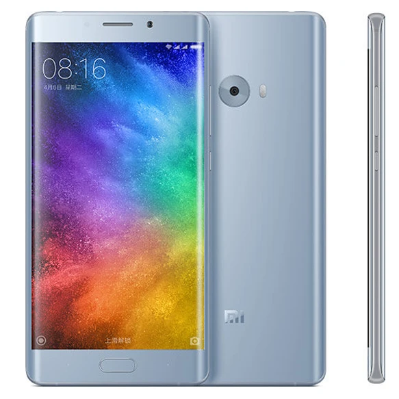 Silver White Xiaomi Mi Note 2 4 ГБ оперативная память 64 ГБ Встроенная мобильный телефон Snapdragon 5,7 82" 22.56MP камера гибкий дисплей двойной 3D изогнут - Цвет: Silver White