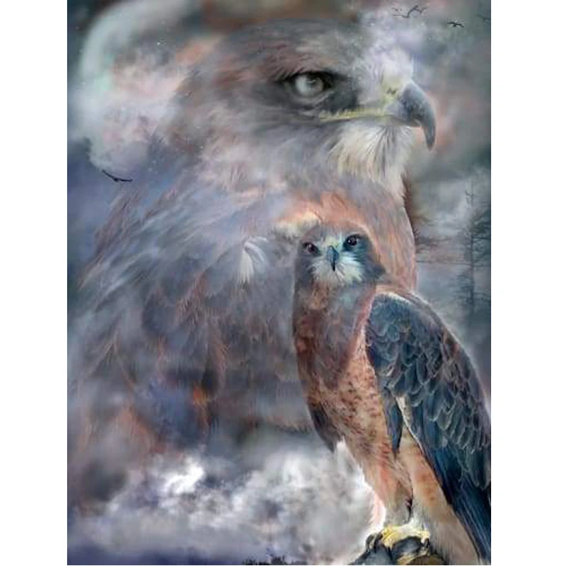 GLymg 5d алмазная вышивка DIY Стразы Вышивка алмазное искусство Hawk Spirit Eagle европейский