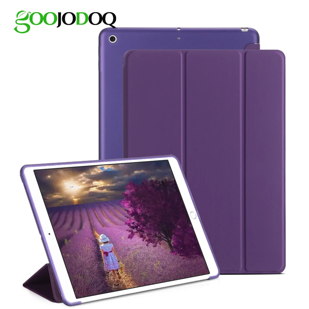 Чехол для нового iPad 9 7 дюйма 2017 2018 умный чехол GOOJODOQ из искусственной кожи Apple A1822