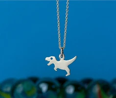 Ромашки цельные новые модные женские милые крошечное животное ожерелье Т-Рекс ожерелье с подвесками в форме динозавров