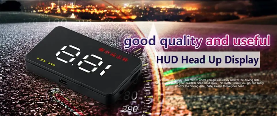 Цифровой Автомобильный спидометр 3," A1000 HUD Дисплей лобовое стекло проектор Автоматическое включение/выключение