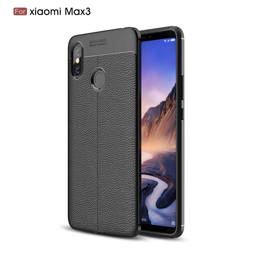Для Xiaomi Mi Max 3/Max3 6 9 &quotчехол для телефона защитный чехол смартфона мягкий личи striae