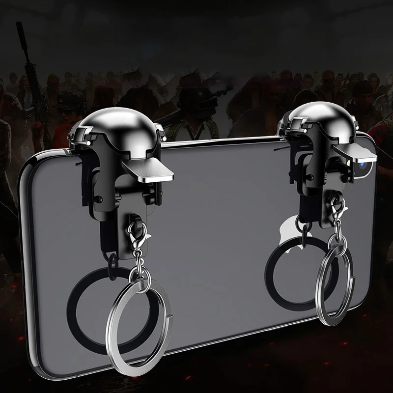 Black(A pair) C90 мобильный игровой огонь Кнопка Aim ключ джойстик смартфон мобильный игровой курок L1R1 контроллер для пубг триггер - Цвет: Black(A pair)