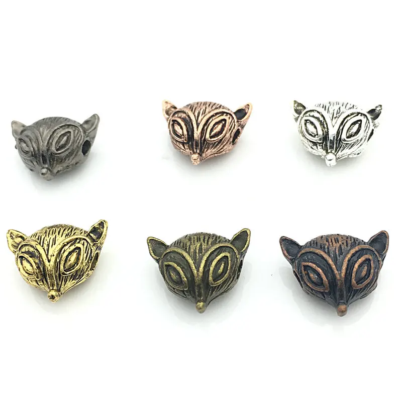 

20pcs Metal Fox Bracelet Necklace Accessories DIY Jewelry Making DM041811