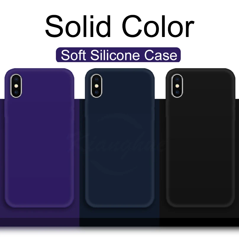 Ультра тонкий силикон чехол для телефона iPhone XS MAX X XR Мягкие TPU Твердые Карамельный