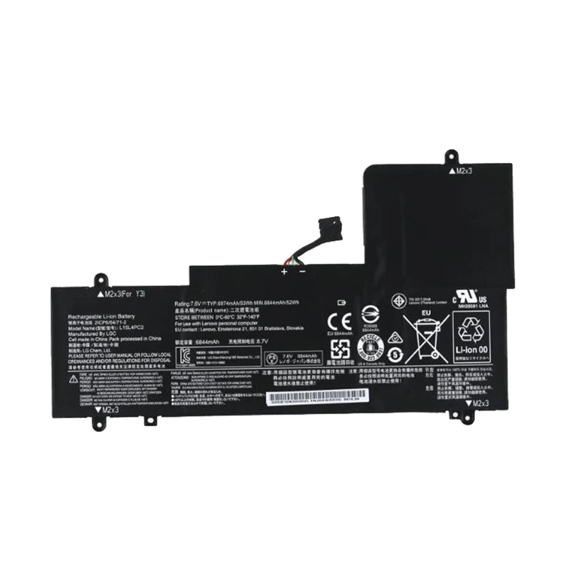 GZSM Аккумулятор для ноутбука L15L4PC2 LENOVO YOGA 710-14ISK 710-11 батареи L15M4PC2 5B10K90802 | Компьютеры