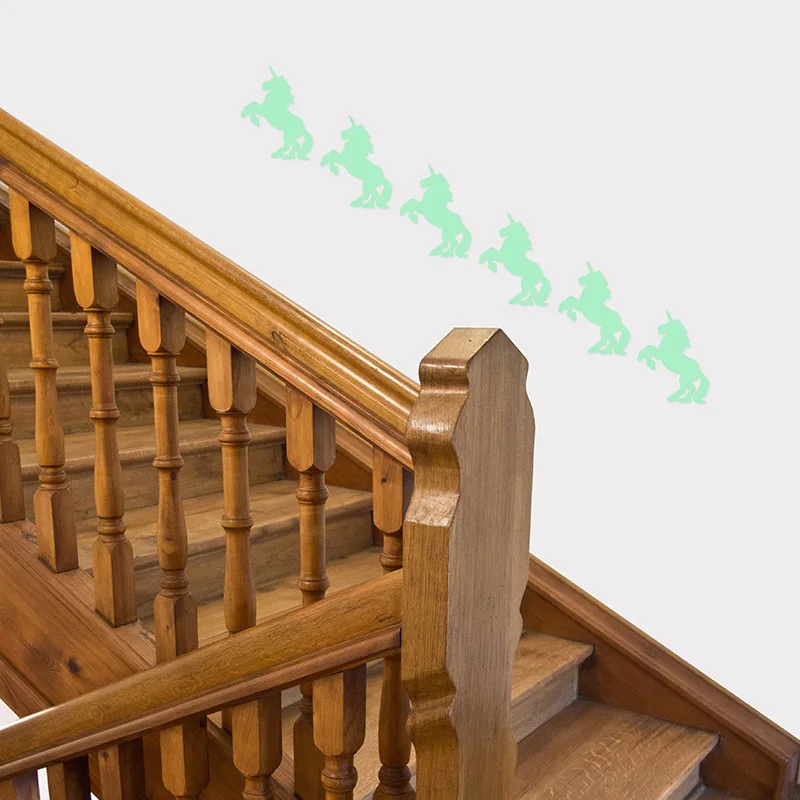 Единорог светящиеся наклейки на стену светится в темноте дети спальня