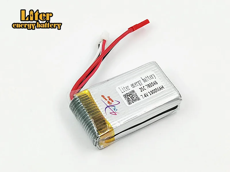 5 шт. 2s 7 4 V 1000 mah батарея для MJXRC Lipo 703048 JST вилка игрушка Батарея 25c|Перезаряжаемые