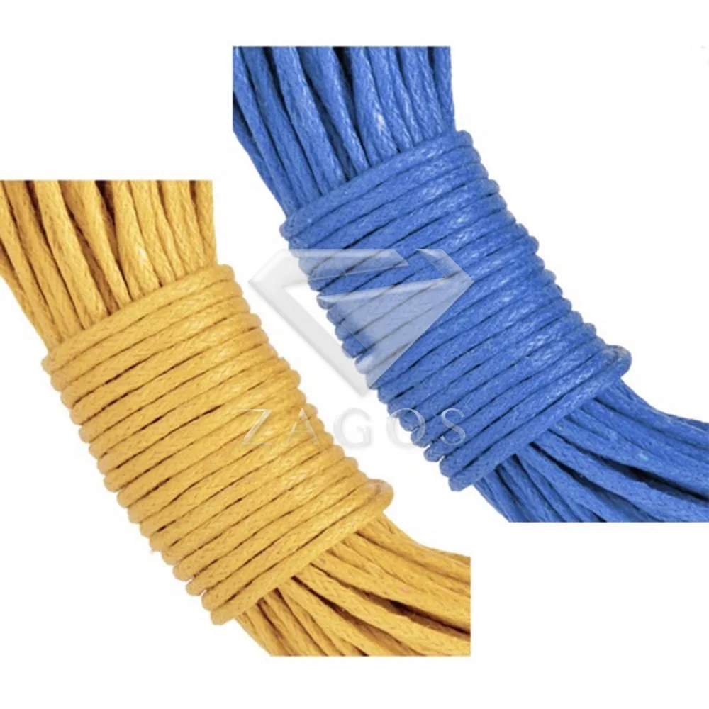 Вощеная хлопковая фурнитура шнур 1x1 мм для изготовления ювелирных изделий своими