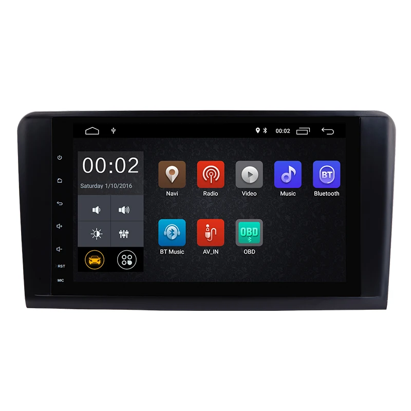 Для Mercedes/Benz/ML/GL CLASS W164 ML350 ML500 GL320 автомобильный gps-навигатор Android 8 1 четырехъядерный