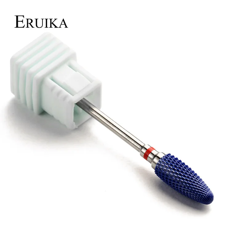ERUIKA, 1 шт., синее сверло для ногтей, электрический аппарат для маникюра, педикюра, для маникюра, фреза, роторный инструмент для удаления заусенцев, гель для ногтей