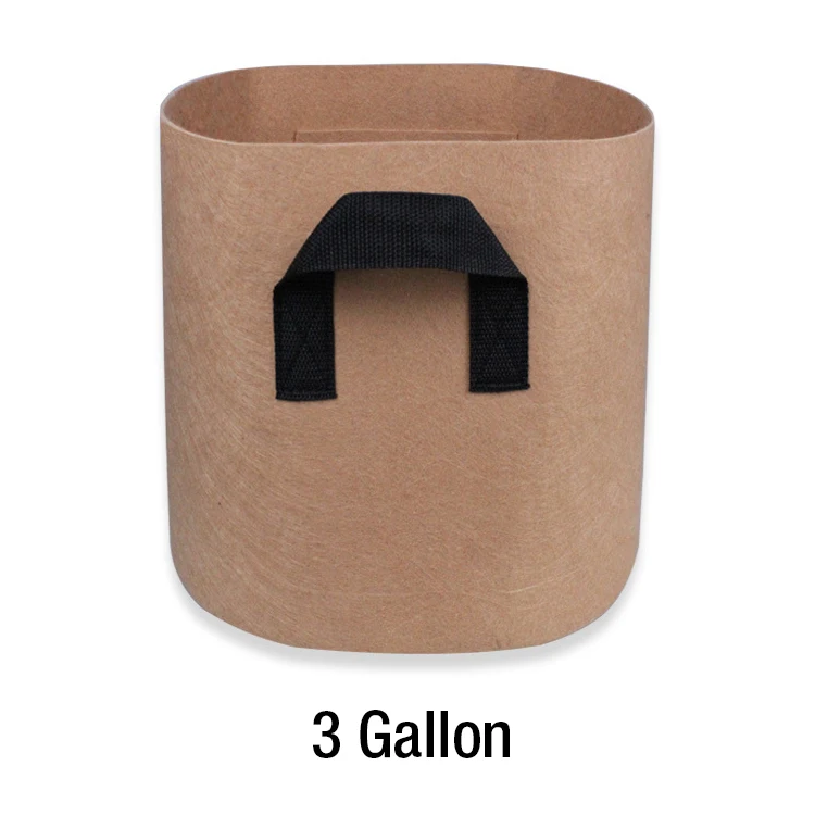 Brown-3 gallon 1-10 галлонов ткани для выращивания сумки дышащие горшки для цветов корень мешок контейнер завод умные горшки ручки Садовые принадлежности цветочный горшок - Цвет: Brown-3 gallon