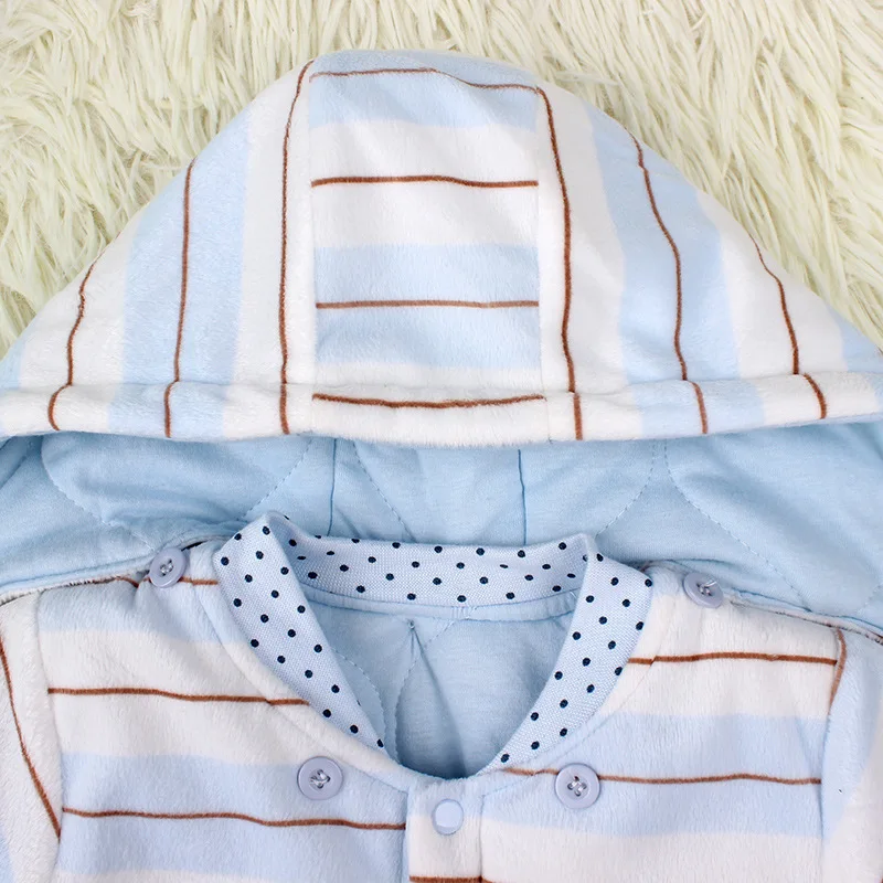 2014 new autumn &amp winter thickness baby rompers classic striped super soft girls boys ha clothes free ship | Детская одежда и