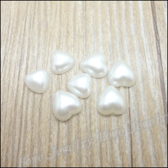 Бесплатная доставка 2000 шт./лот 8 мм цвета слоновой кости полукруглые с плоским