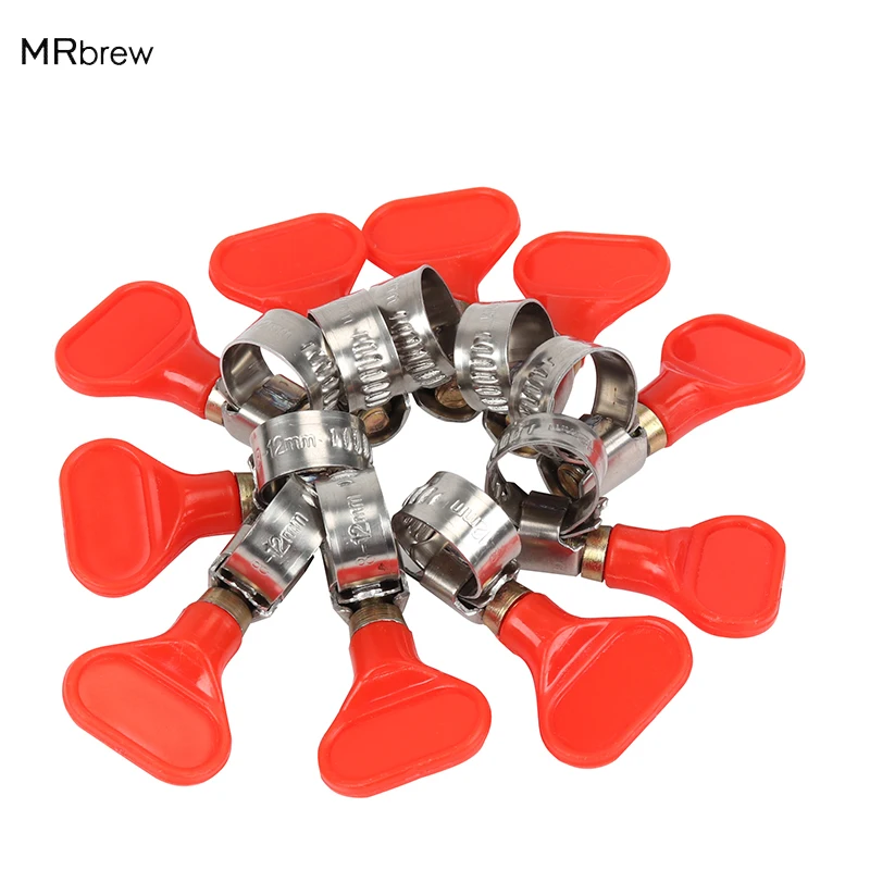 Зажим для шланга бабочки нержавеющая сталь 304 червичный зажим 10 шт./Лот подходит