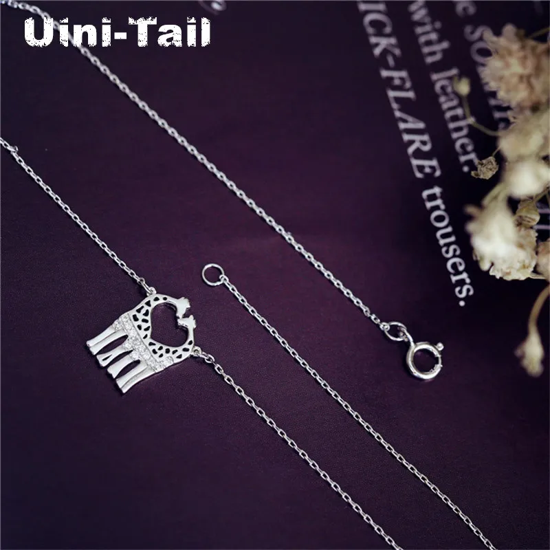 Uini Tail новинка Стерлинговое Серебро 925 пробы модное милое микро инкрустированное
