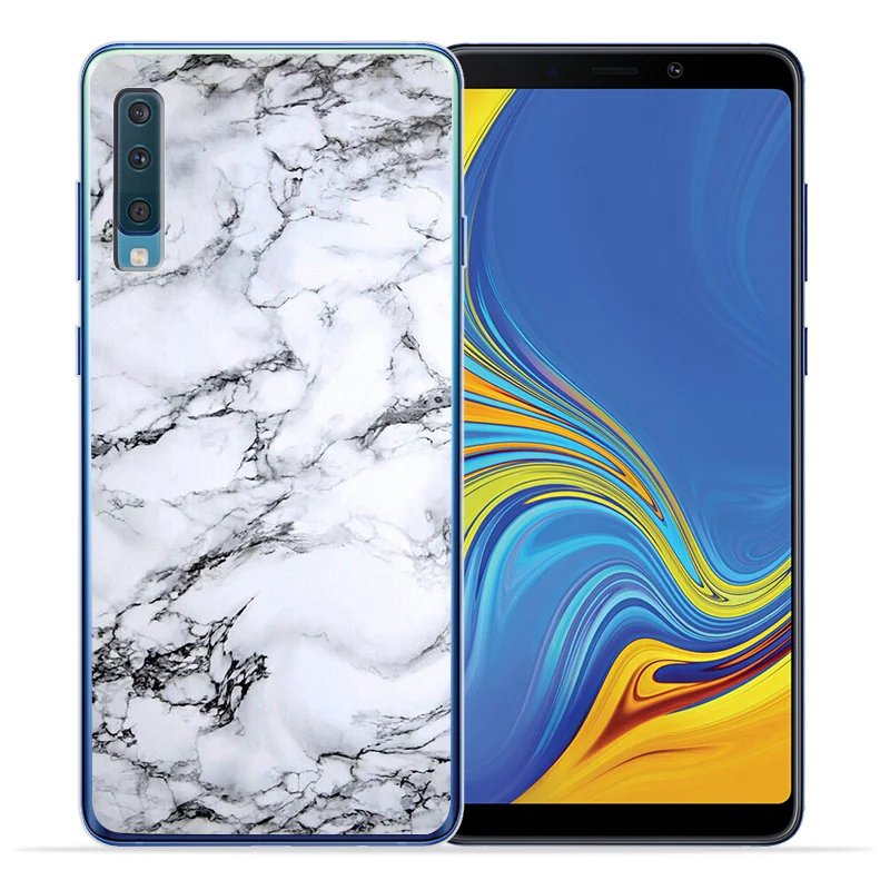 Роскошные мраморные буквы для samsung Galaxy A9 A8 A7 A6 A5 A3 чехол для телефона Etui Capinha funda шаблон capa
