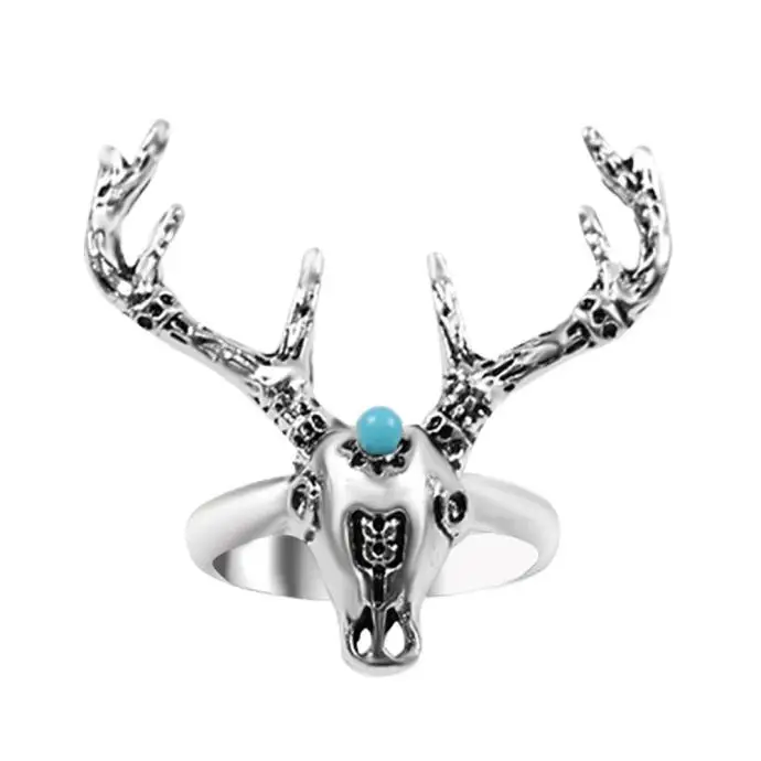 7 шт./компл. богемное турецкое кольцо миди с оленем набор стальных колец в стиле