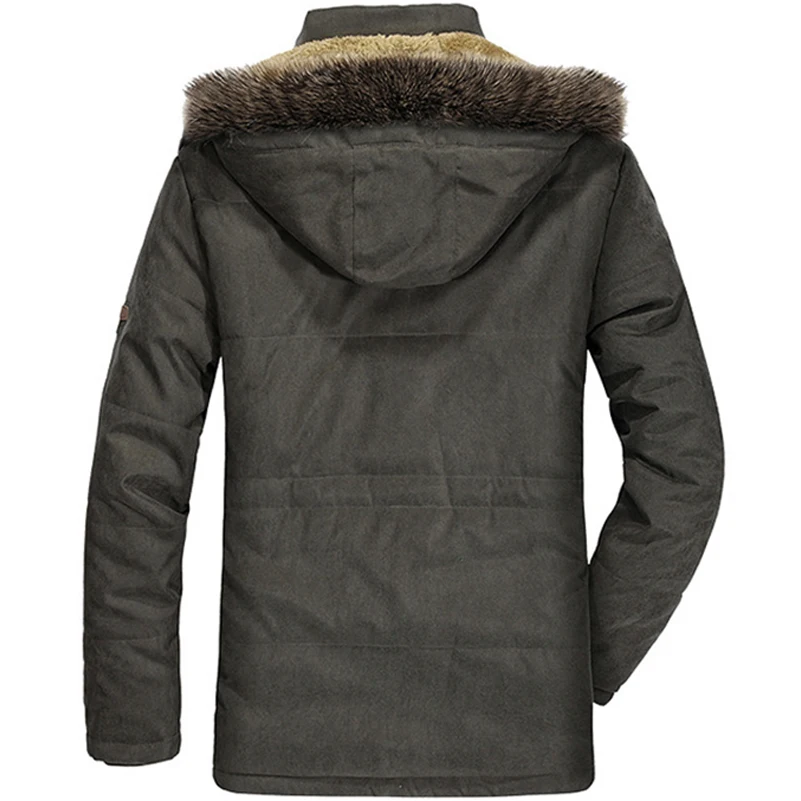 Мужская хлопковая куртка UNIVOS KUNI теплая приталенная однотонная с капюшоном