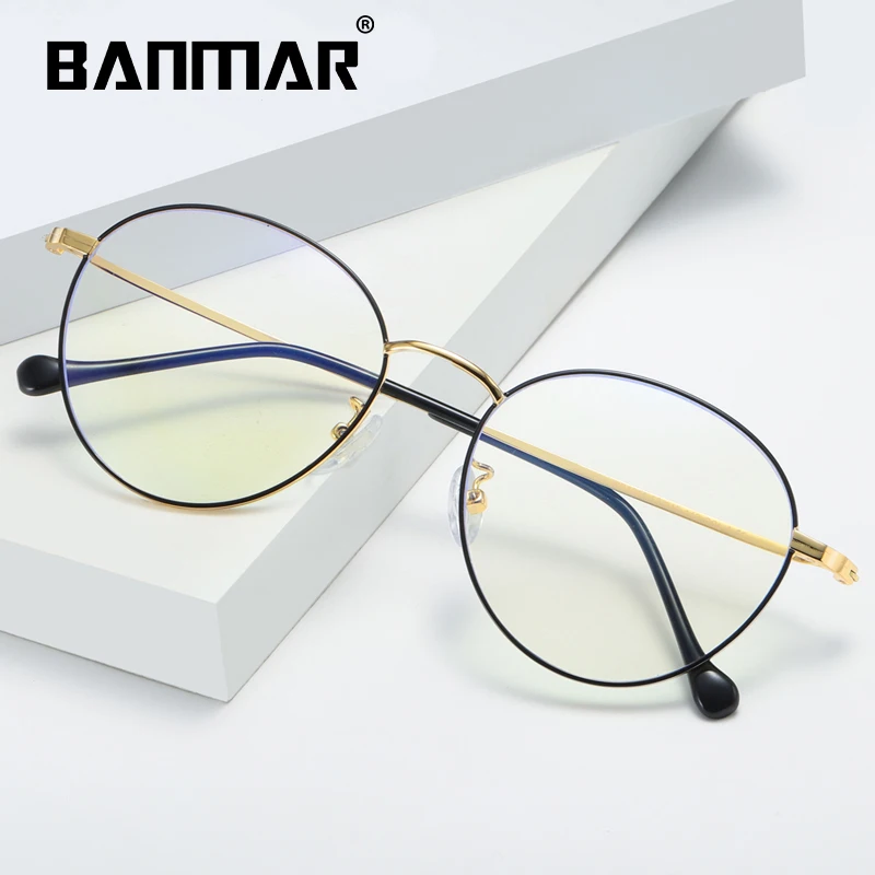 Женские и мужские очки с защитой от синих лучей круглые компьютерные оптические
