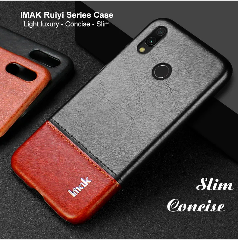 Для Redmi7 чехол Xiaomi Redmi Note 7 Чехол IMAK кожа элегантная задняя крышка для Funda Redmi 7 Чехол Redmi note7 Note 7 Pro 7s 7 S