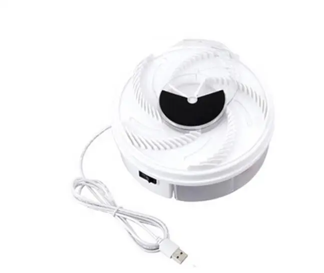 Светло-серый Ловушки для насекомых Ловушка для мух электрическая USB Автоматическая ловушка для мух ловушка для борьбы с вредителями ловушка для мух - Цвет: Светло-серый
