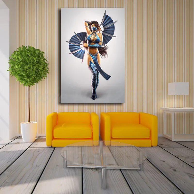 Настенный постер Mortal Kombat Kitana HD настенная Картина на холсте с принтом
