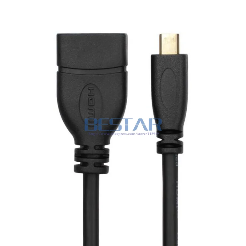 90 градусов правый и левый Угловой Micro HDMI тип D Папа к Женский удлинитель кабель 10