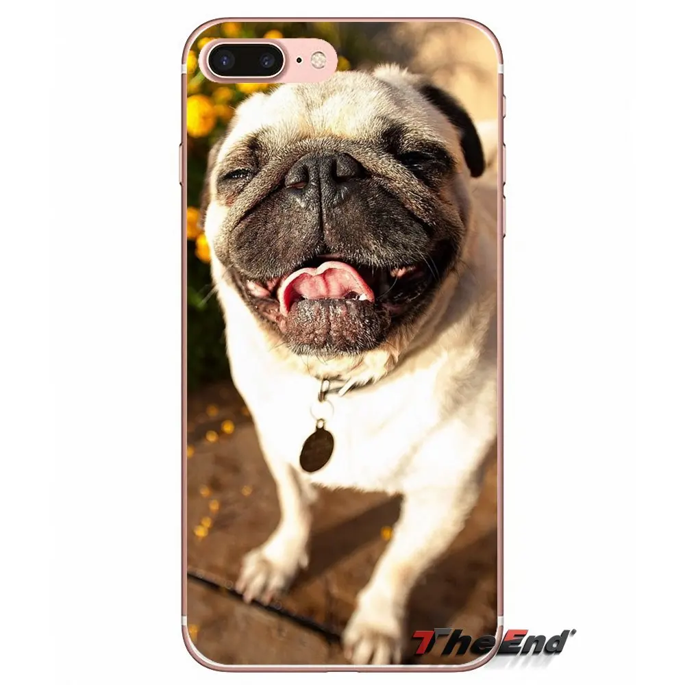 Забавный Мопс для Huawei G7 G8 P7 P8 P9 Lite Honor 4C 5X 5C 6X Mate 7 8 9 Y3 Y5 Y6 II 2 Pro 2017 аксессуары Чехлы