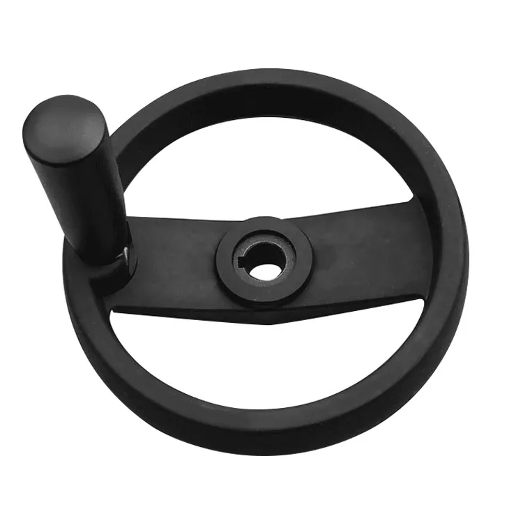 Ручное колесо с вращающимся захватом двойные спицы нейлоновое ручное для станка