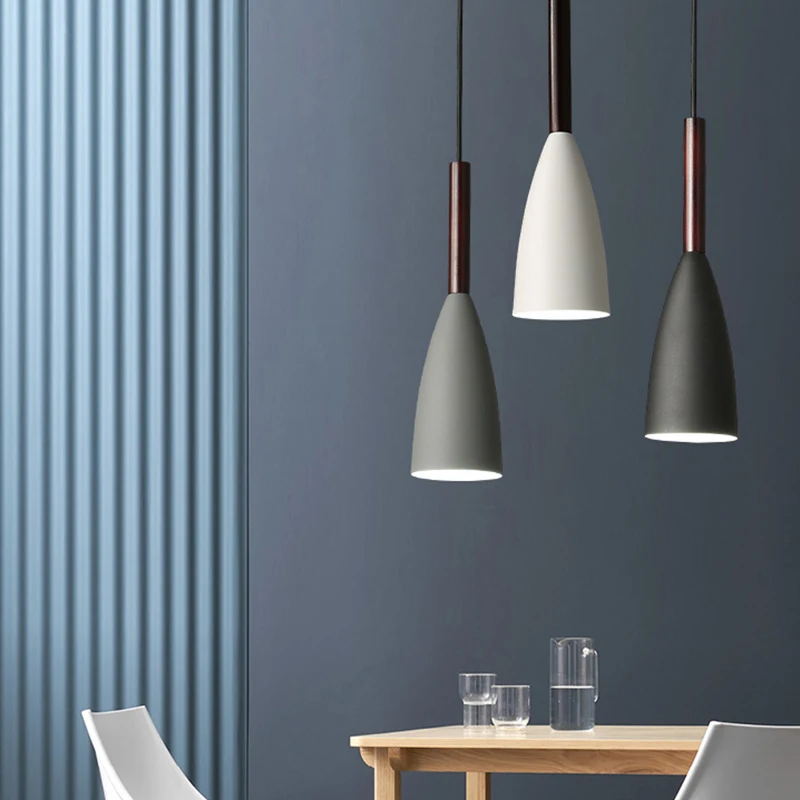 Современный светодиодный подвесной светильник E27 скандинавский минималистичный