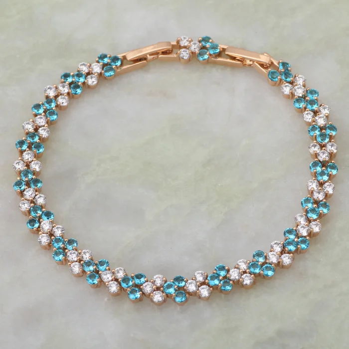 Венера красочные Шарм желтого золота Браслеты & браслеты для запястья небесно