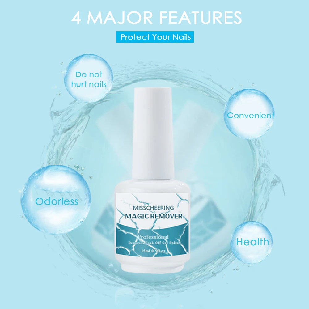 Новый инструмент для снятия гель лака с ногтей Magic Clean Health Quick Gel Degreas удаления