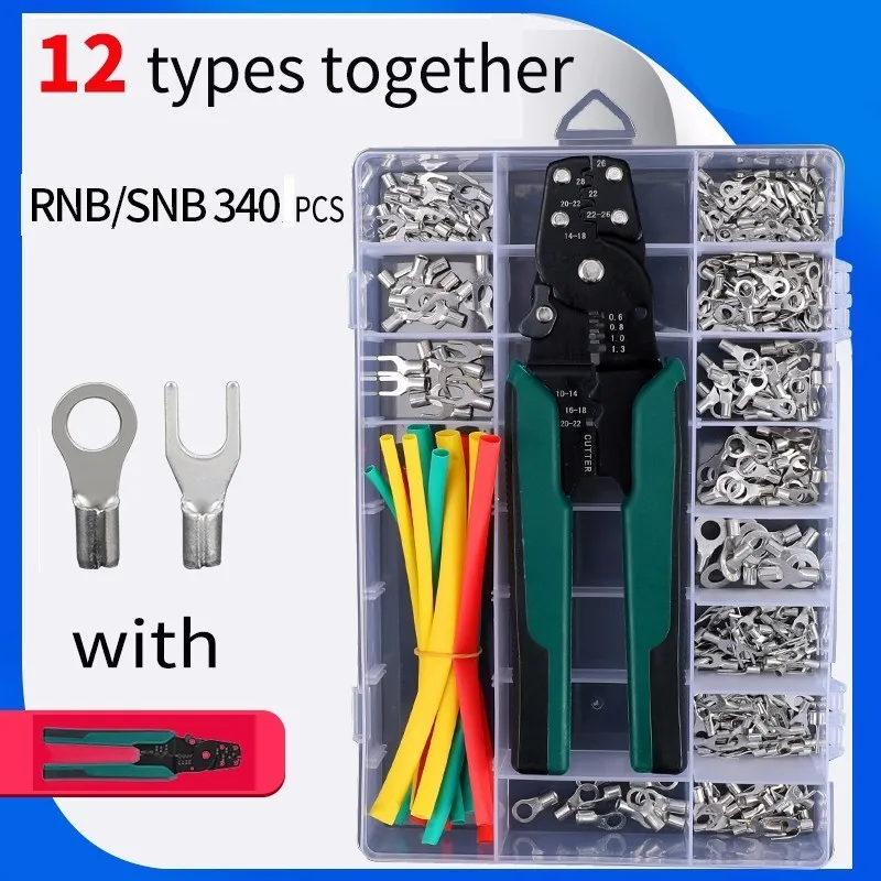 

Round Cold Pressure Copper Wire Nose Connection Head Connection Terminal Crimp Wire Connector Ear Line Naked Terminal Suit