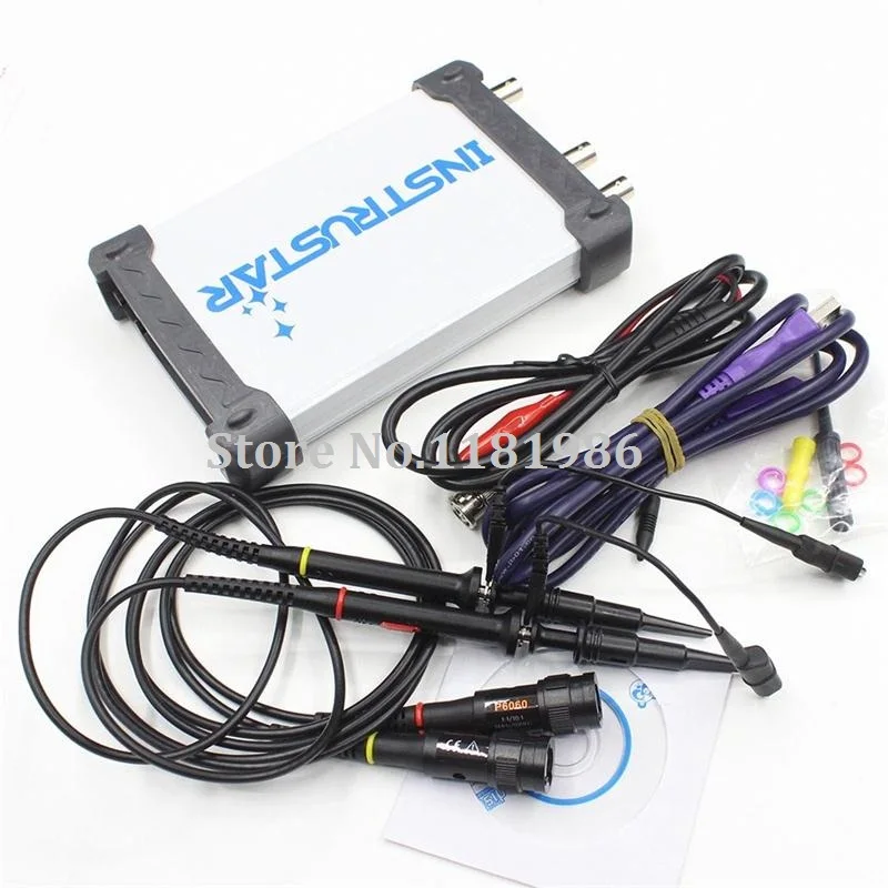 ISDS210B 4 в 1 двухканальный ПК USB портативный цифровой осциллограф + анализатор