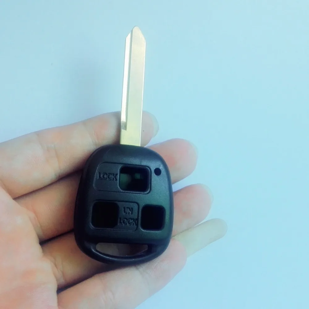 10 шт./лот замена 3 кнопки дистанционного ключа оболочки TOY47 лезвие для Toyota Южная