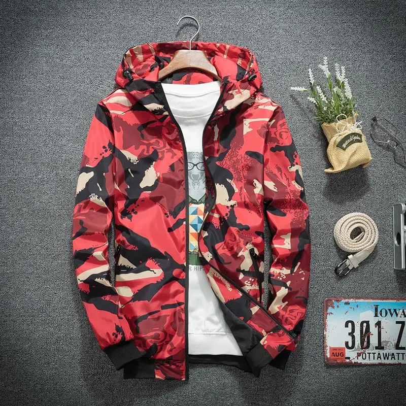 

Spring Autumn Camouflage Tactical Jackets Men Fashion Hooded Bomber Coat Slim Fit Male Windbreaker Casual Outerwear Clothing 4XL